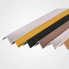 Clear anodized aluminum L angle profile for structural frame