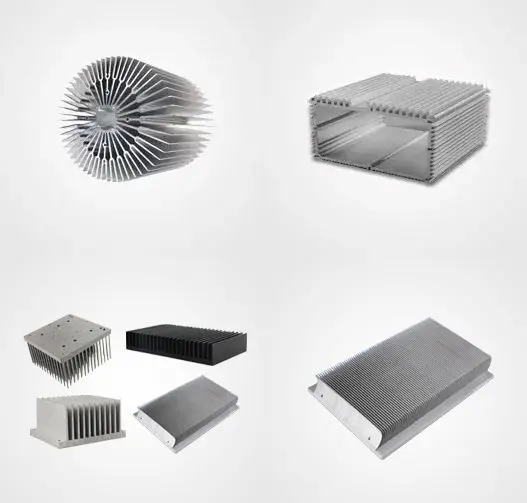Large scale industrial aluminum heat sink for power inverters