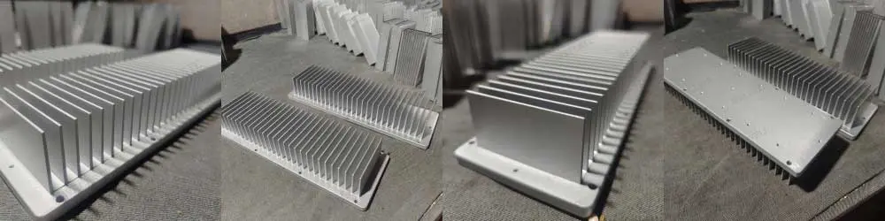Typical aluminum heatsink profile cross-section