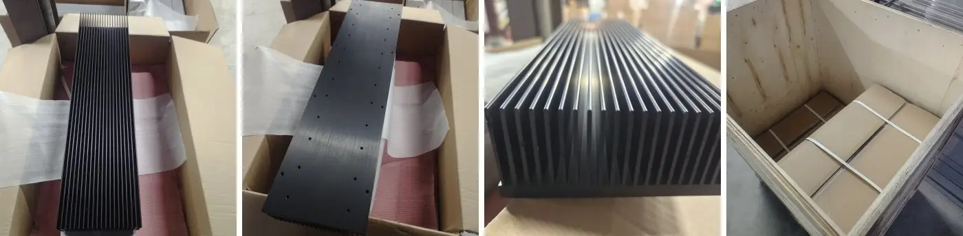 Standard comb shaped aluminum heat sink profile stock