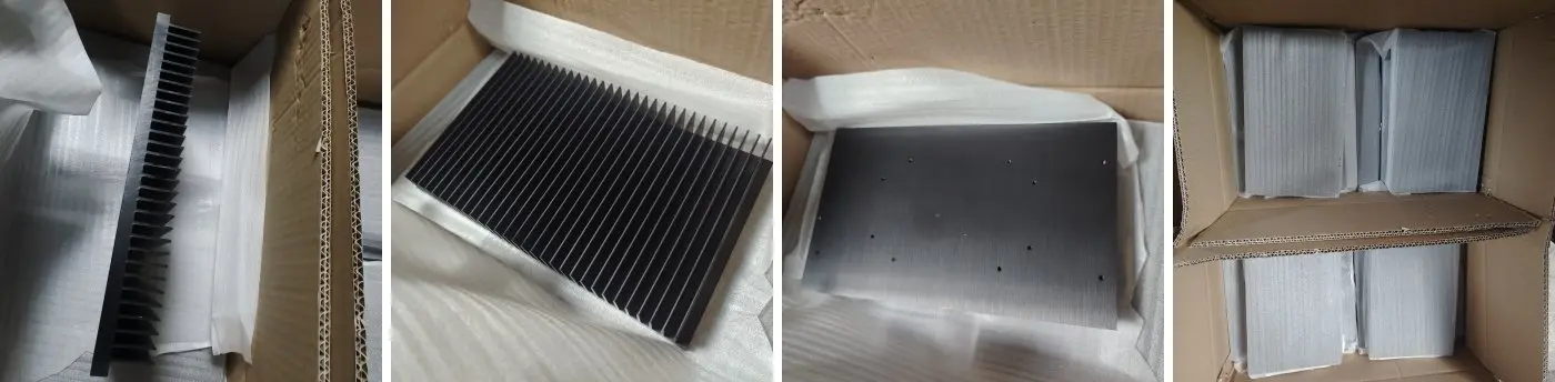 Standard comb shaped aluminum heat sink profile stock