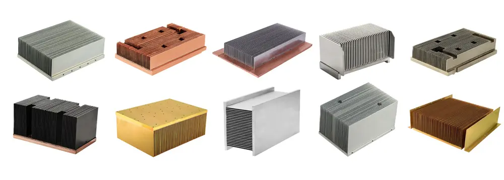 Typical aluminum heatsink profile cross-section