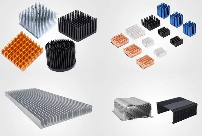 Custom CNC machined aluminum heatsink for aerospace electronics