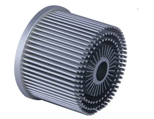 Custom CNC machined aluminum heatsink for aerospace electronics
