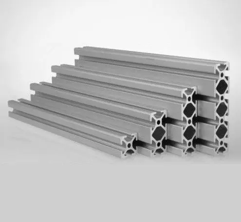 Custom aluminum extrusions with black anodized finish