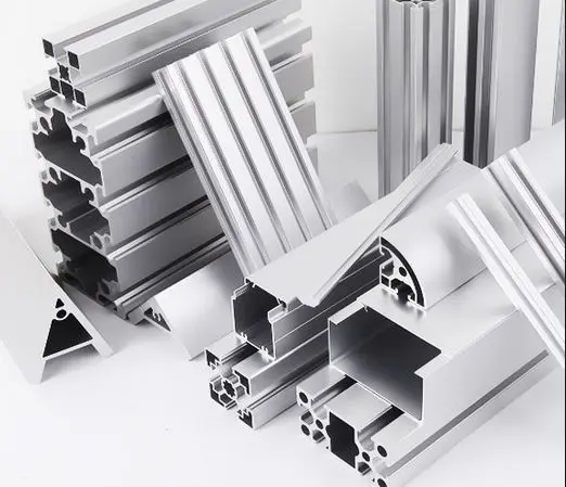 Custom aluminum extrusions with black anodized finish