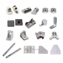 Extrusion d'aluminium à fente en V 2040 sur mesure et accessoires à fente en T anodisés