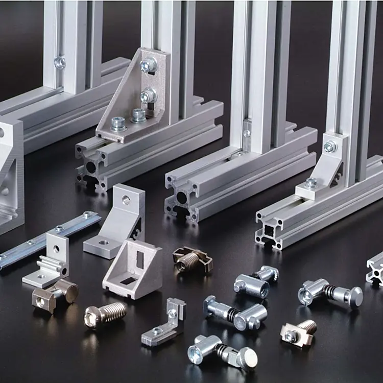 Industrial Aluminum Profile Accessories & Connectors | High-Precision T-Slot & V-Slot Hardware