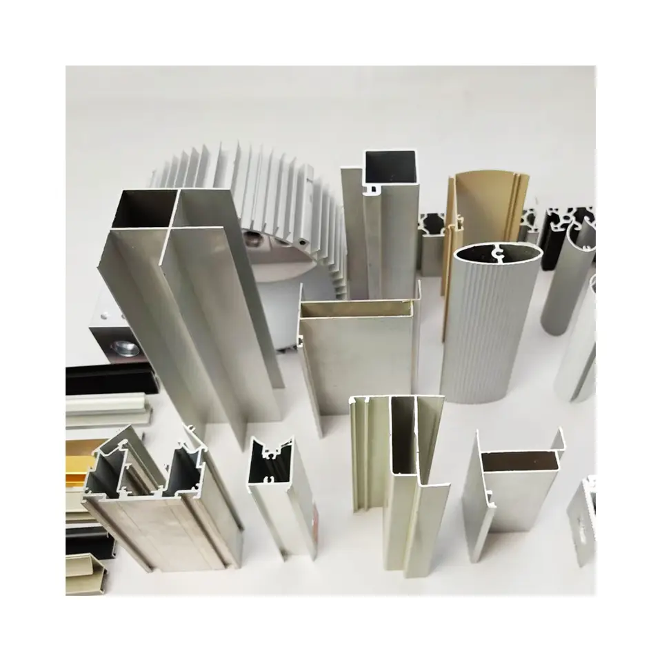 Bahagian profil aloi aluminium 1050 diekstrusi tersuai berkualiti tinggi, anodized 2020, untuk pemprosesan industri