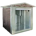 Integrated Outdoor Robot Charging Station  Weatherproof Robotic Workstation