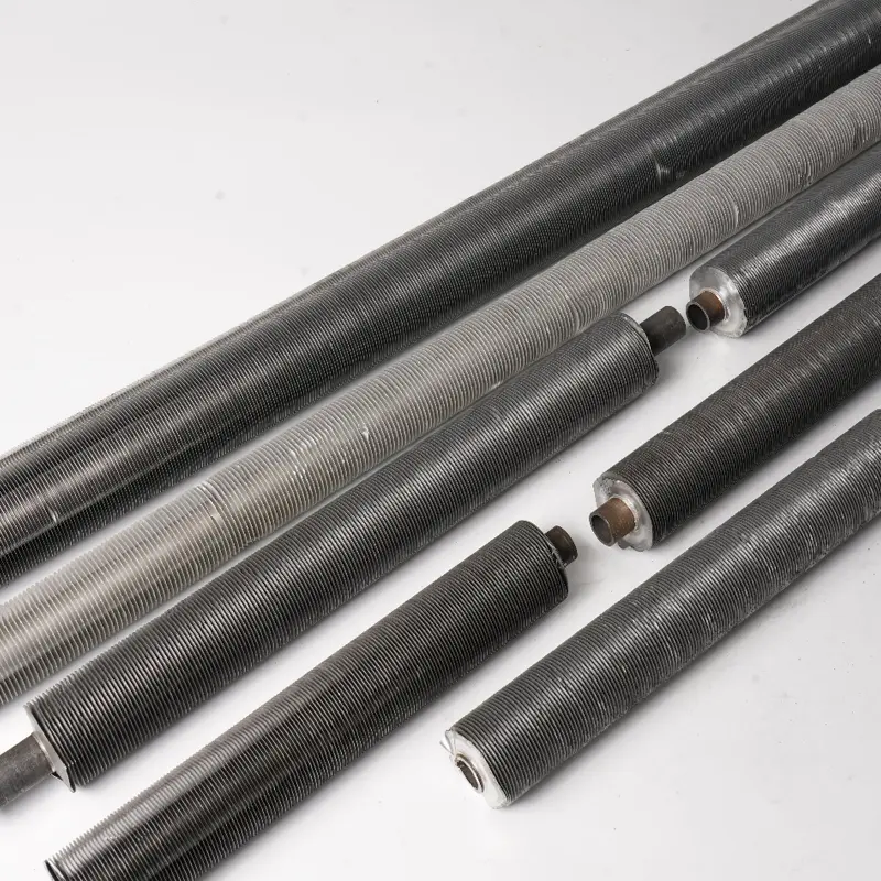 Tube à ailettes type L et tube à ailettes en aluminium enroulé sous tension à pied L